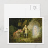 Miranda, Prospero en Ariel van 'The Tempest' door Briefkaart (Voorkant / Achterkant)