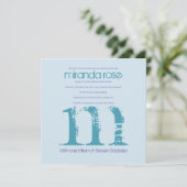 Miranda Roos - Bat Bar Mitzvah Uitnodiging (Staand voorkant)