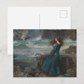 Miranda Tempest John William Waterhouse Art Briefkaart (Voorkant / Achterkant)