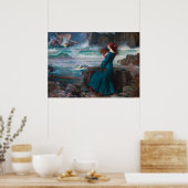 Miranda - The tempest, 1916 door John William Wate Poster (Keuken)