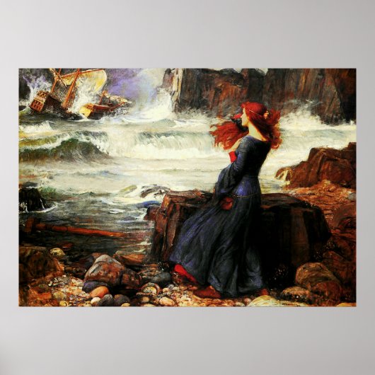 Miranda - The Tempest (1916) ~ Fine Art Canvas Poster (Voorkant)