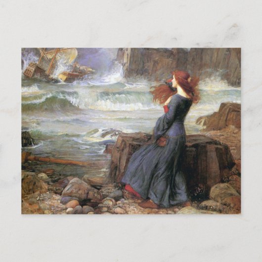 Miranda - The Tempest - John William Waterhouse Briefkaart (Voorkant)
