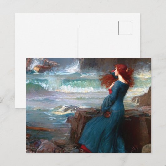 Miranda The Tempest John William Waterhouse Briefkaart (Voorkant / Achterkant)