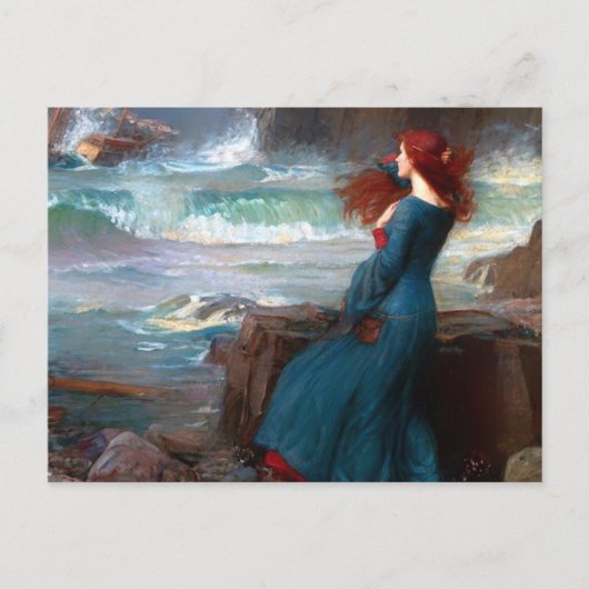 Miranda The Tempest John William Waterhouse Briefkaart (Voorkant)
