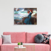 Miranda The Tempest John William Waterhouse Canvas Afdruk (Insitu (Woonkamer))