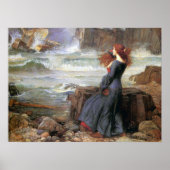 Miranda - The Tempest - John William Waterhouse Poster (Voorkant)