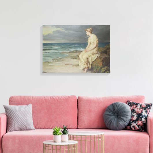 Miranda van het Zee Canvas Afdruk (Insitu (Woonkamer))