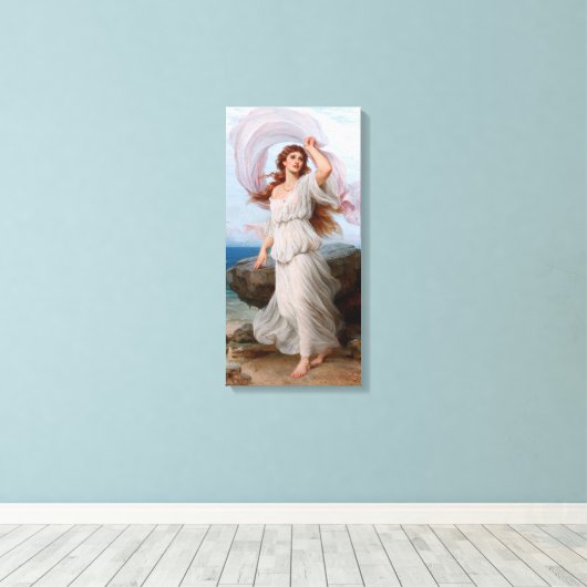 Miranda van Thomas Francis Dicksee Canvas Afdruk (Insitu (Houten vloer))