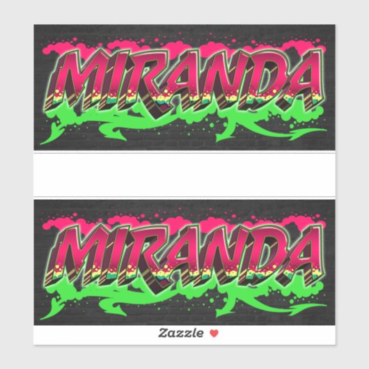 Miranda Vorname Name Graffiti Aufkleber Sticker (Vel)
