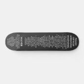 MIRANDA WAARSCHUWING PERSOONLIJK SKATEBOARD (Horizontaal)