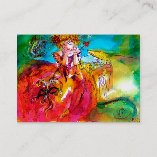 MIRANDOLINA die Kunst, Costume Designer Black uitv Visitekaartje (Achterkant)