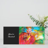 MIRANDOLINA, felgeel bruin rood Kaart (Staand voorkant)