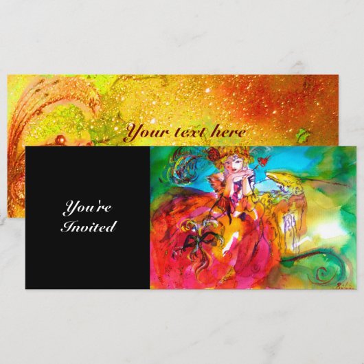 MIRANDOLINA, felgeel bruin rood Kaart (Voorkant / Achterkant)