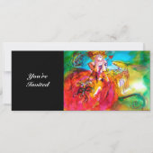 MIRANDOLINA,helder schitterend geel bruin rood gro Kaart (Voorkant)