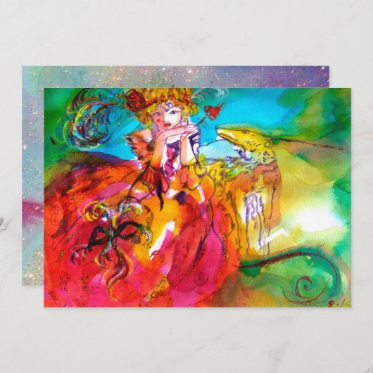 MIRANDOLINA, heldere, lichtblauwe, groene (Voorkant / Achterkant)