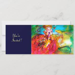 MIRANDOLINA MARDI GRAS MASKERADE FEESTJE KAART