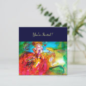 MIRANDOLINA MARDI GRAS MASKERBAL KAART (Staand voorkant)