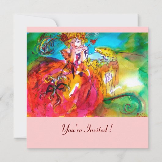 MIRANDOLINA MARDI GRAS MASQUERADE PARTIJ KAART (Voorkant)