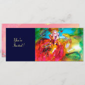 MIRANDOLINA MARDI GRAS MASQUERADE PARTIJ KAART (Voorkant / Achterkant)