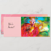 MIRANDOLINA MARDI GRAS MASQUERADE PARTIJ KAART (Voorkant / Achterkant)