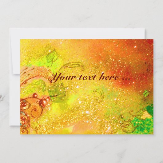 MIRANDOLINA MASQUERADE BALL yellow brown green (Achterkant)