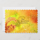 MIRANDOLINA MASQUERADE BALL yellow brown green Kaart (Achterkant)