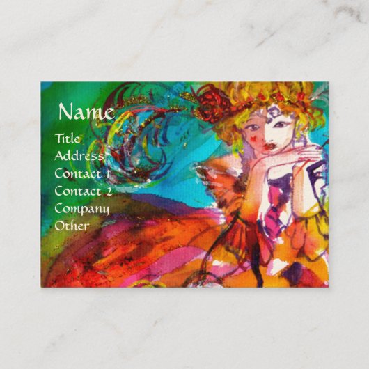 MIRANDOLINA / Mode, Theater ,Kostuumontwerper Visitekaartje (Voorkant)