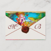 MIRANDOLINA RED WAX SEAL Parchment Monogram crème Visitekaartje (Achterkant)