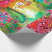 MIRANDOLINA, RODE PAARSE VLOEISTOFFEN CADEAUPAPIER (Hoek)