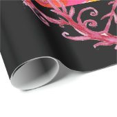 MIRANDOLINA, RODE PAARSE VLOEISTOFFEN CADEAUPAPIER (Rol Hoek)