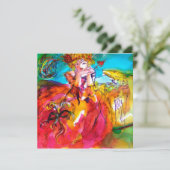 MIRANDOLINA SWEET 16 MASQUERADE BAL, geel goud Aankondiging (Staand voorkant)