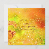 MIRANDOLINA SWEET 16 MASQUERADE BAL, geel goud Aankondiging (Achterkant)