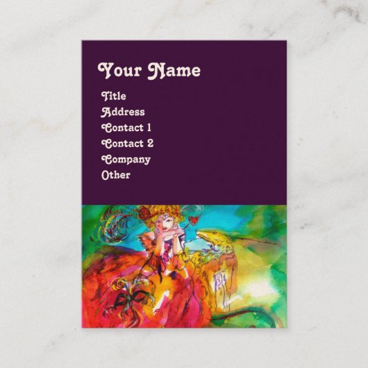 MIRANDOLINA / uitvoerende kunsten , kostuumontwerp Visitekaartje (Voorkant)