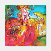 MIRANDOLINA, Venetiaans carnavalesmasker Magneet (Voorkant)