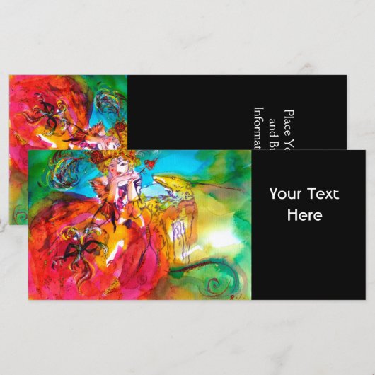 MIRANDOLINA / Venetiaanse carnavalmaskers (Voorkant / Achterkant)