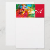 MIRANDOLINA / Venetiaanse carnavalmaskers Briefpapier (Voorkant / Achterkant)