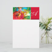 MIRANDOLINA / Venetiaanse carnavalmaskers Briefpapier (Staand voorkant)