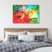 MIRANDOLINA / Venetiaanse carnavalmaskers Canvas Afdruk (Insitu (Slaapkamer))