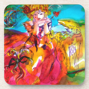 MIRANDOLINA / Venetiaanse carnavalmaskers Drankjes Onderzetter