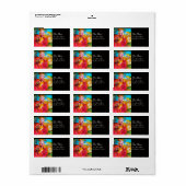 MIRANDOLINA / Venetiaanse carnavalmaskers Etiket (Full Sheet)