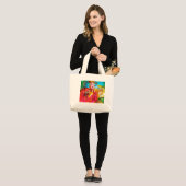 MIRANDOLINA / Venetiaanse carnavalmaskers Grote Tote Bag (Voorkant (model))