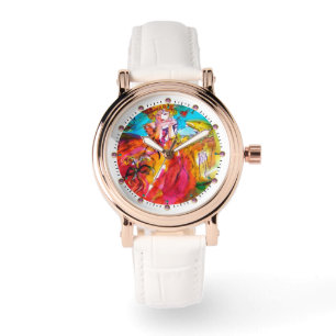 MIRANDOLINA / Venetiaanse carnavalmaskers Horloge