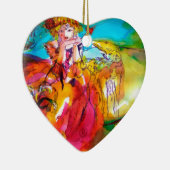 MIRANDOLINA / Venetiaanse carnavalmaskers Keramisch Ornament (Rechts)