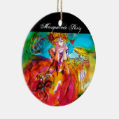 MIRANDOLINA / Venetiaanse carnavalmaskers Keramisch Ornament (Rechts)