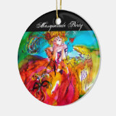 MIRANDOLINA / Venetiaanse carnavalmaskers Keramisch Ornament (Links)