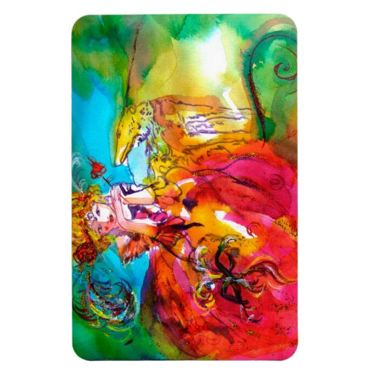 MIRANDOLINA / Venetiaanse carnavalmaskers Magneet (Verticaal)