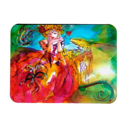 MIRANDOLINA / Venetiaanse carnavalmaskers Magneet (Horizontaal)