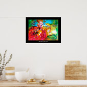 MIRANDOLINA / Venetiaanse carnavalmaskers Poster (Keuken)