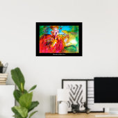 MIRANDOLINA / Venetiaanse carnavalmaskers Poster (Thuiskantoor)