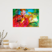 MIRANDOLINA / Venetiaanse carnavalmaskers Poster (Keuken)